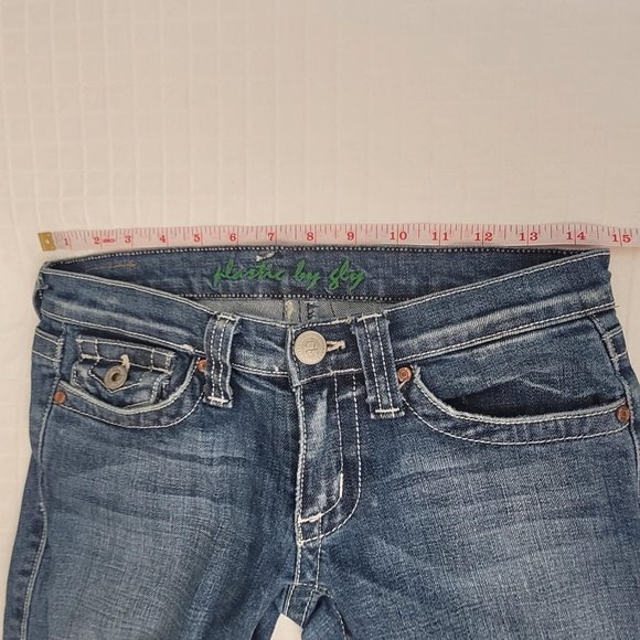 Plastic by Gly low waist jeans. Size 5 - Picture 6 of 11